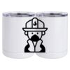 10 oz. White Stainless Steel Short Tumbler Thumbnail