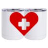 10 oz. White Stainless Steel Short Tumbler Thumbnail