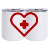 10 oz. White Stainless Steel Short Tumbler Thumbnail