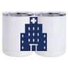 10 oz. White Stainless Steel Short Tumbler Thumbnail