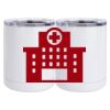 10 oz. White Stainless Steel Short Tumbler Thumbnail