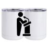 10 oz. White Stainless Steel Short Tumbler Thumbnail