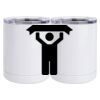 10 oz. White Stainless Steel Short Tumbler Thumbnail