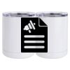 10 oz. White Stainless Steel Short Tumbler Thumbnail