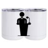 10 oz. White Stainless Steel Short Tumbler Thumbnail