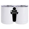 10 oz. White Stainless Steel Short Tumbler Thumbnail