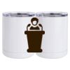 10 oz. White Stainless Steel Short Tumbler Thumbnail