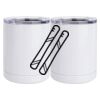 10 oz. White Stainless Steel Short Tumbler Thumbnail