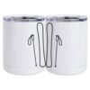 10 oz. White Stainless Steel Short Tumbler Thumbnail