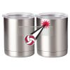 10 oz. Silver Stainless Steel Short Tumbler Thumbnail