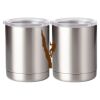 10 oz. Silver Stainless Steel Short Tumbler Thumbnail