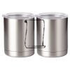 10 oz. Silver Stainless Steel Short Tumbler Thumbnail
