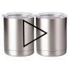 10 oz. Silver Stainless Steel Short Tumbler Thumbnail