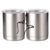10 oz. Silver Stainless Steel Short Tumbler Thumbnail