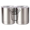 10 oz. Silver Stainless Steel Short Tumbler Thumbnail