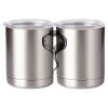 10 oz. Silver Stainless Steel Short Tumbler Thumbnail