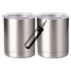 10 oz. Silver Stainless Steel Short Tumbler Thumbnail
