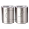 10 oz. Silver Stainless Steel Short Tumbler Thumbnail