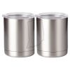 10 oz. Silver Stainless Steel Short Tumbler Thumbnail
