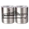 10 oz. Silver Stainless Steel Short Tumbler Thumbnail