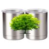 10 oz. Silver Stainless Steel Short Tumbler Thumbnail