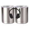 10 oz. Silver Stainless Steel Short Tumbler Thumbnail
