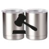 10 oz. Silver Stainless Steel Short Tumbler Thumbnail