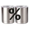 10 oz. Silver Stainless Steel Short Tumbler Thumbnail