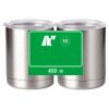 10 oz. Silver Stainless Steel Short Tumbler Thumbnail