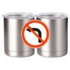 10 oz. Silver Stainless Steel Short Tumbler Thumbnail