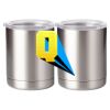 10 oz. Silver Stainless Steel Short Tumbler Thumbnail