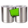10 oz. Silver Stainless Steel Short Tumbler Thumbnail