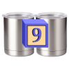 10 oz. Silver Stainless Steel Short Tumbler Thumbnail