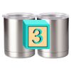 10 oz. Silver Stainless Steel Short Tumbler Thumbnail