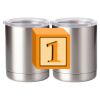 10 oz. Silver Stainless Steel Short Tumbler Thumbnail