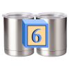 10 oz. Silver Stainless Steel Short Tumbler Thumbnail