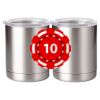 10 oz. Silver Stainless Steel Short Tumbler Thumbnail