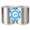 10 oz. Silver Stainless Steel Short Tumbler Thumbnail