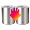 10 oz. Silver Stainless Steel Short Tumbler Thumbnail