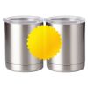 10 oz. Silver Stainless Steel Short Tumbler Thumbnail