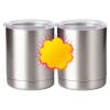 10 oz. Silver Stainless Steel Short Tumbler Thumbnail