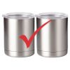 10 oz. Silver Stainless Steel Short Tumbler Thumbnail