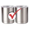 10 oz. Silver Stainless Steel Short Tumbler Thumbnail