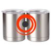 10 oz. Silver Stainless Steel Short Tumbler Thumbnail