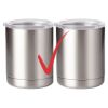 10 oz. Silver Stainless Steel Short Tumbler Thumbnail