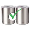 10 oz. Silver Stainless Steel Short Tumbler Thumbnail