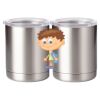 10 oz. Silver Stainless Steel Short Tumbler Thumbnail