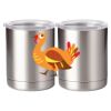 10 oz. Silver Stainless Steel Short Tumbler Thumbnail