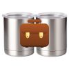 10 oz. Silver Stainless Steel Short Tumbler Thumbnail