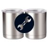 10 oz. Silver Stainless Steel Short Tumbler Thumbnail